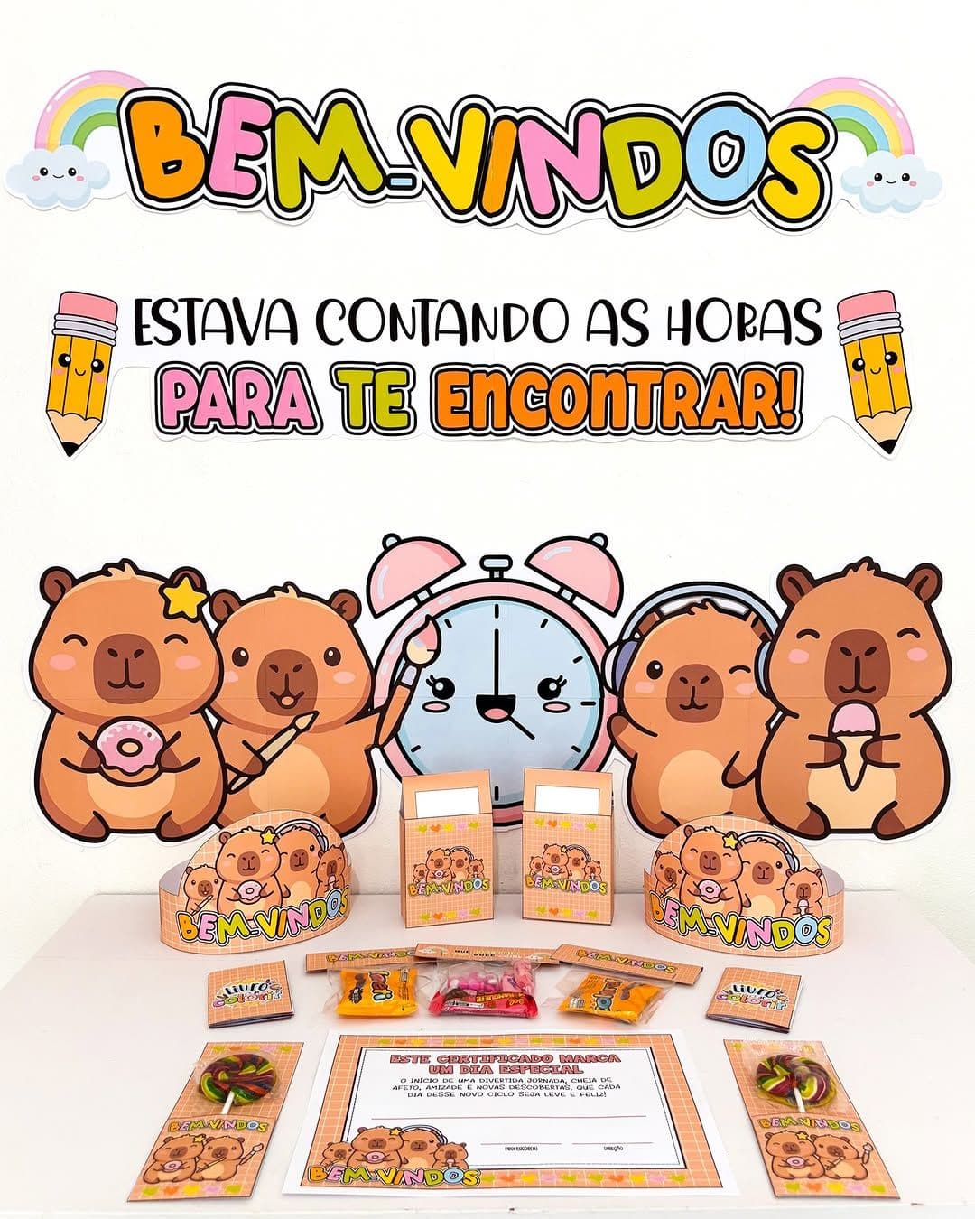 KIT VOLTA ÀS AULAS - CAPIVARA CUTE