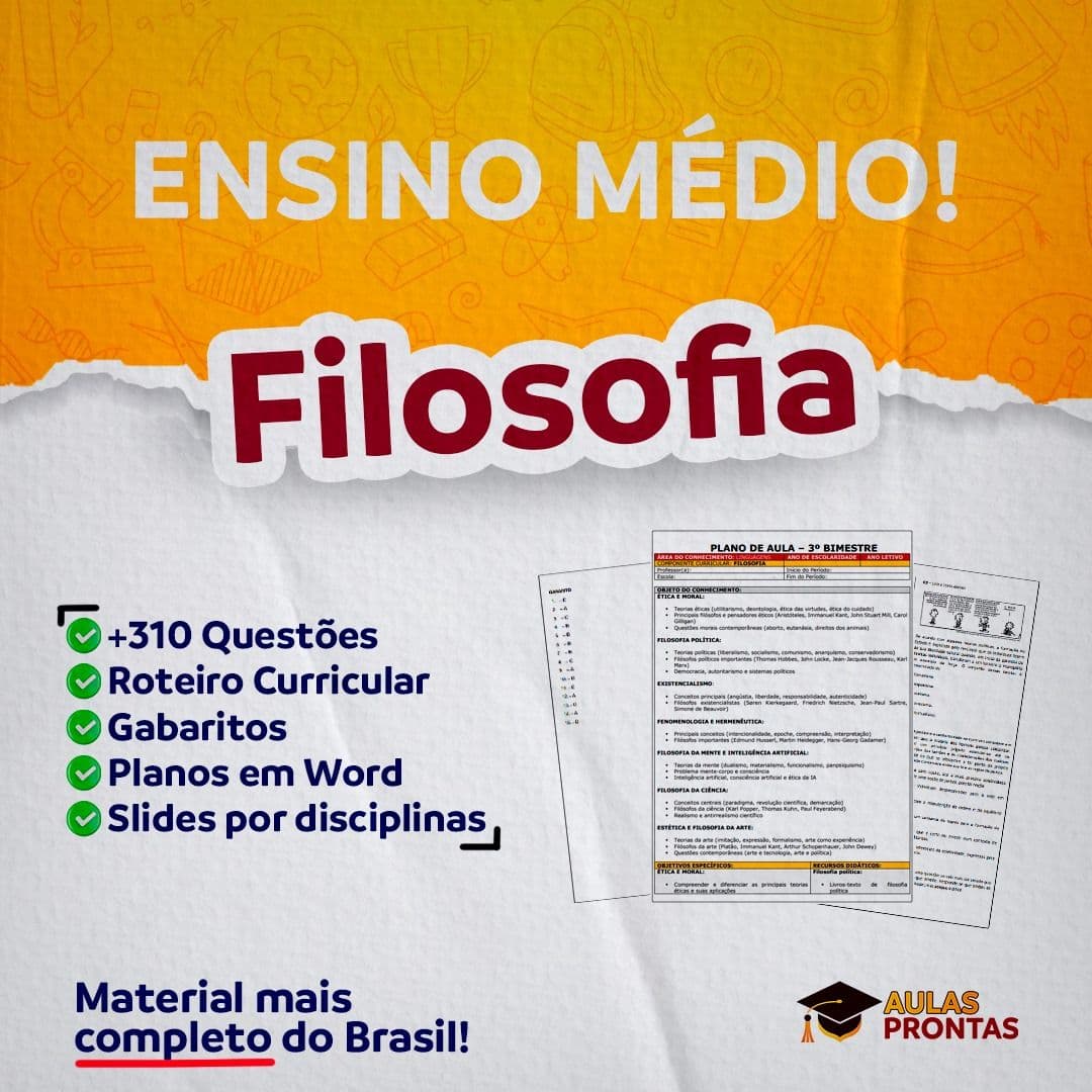FILOSOFIA - PLANEJAMENTOS E ATIVIDADES - BNCC