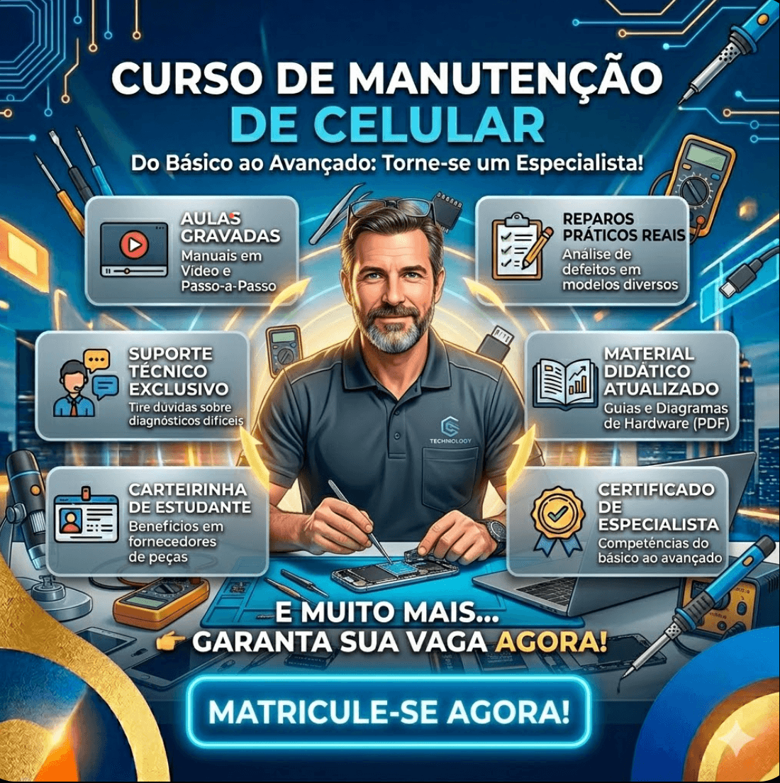 Manutenção de Celular Básico ao Avançado