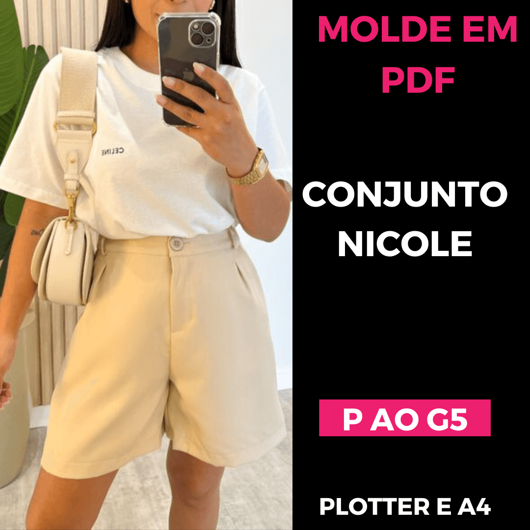 Molde em PDF - Conjunto Nicole