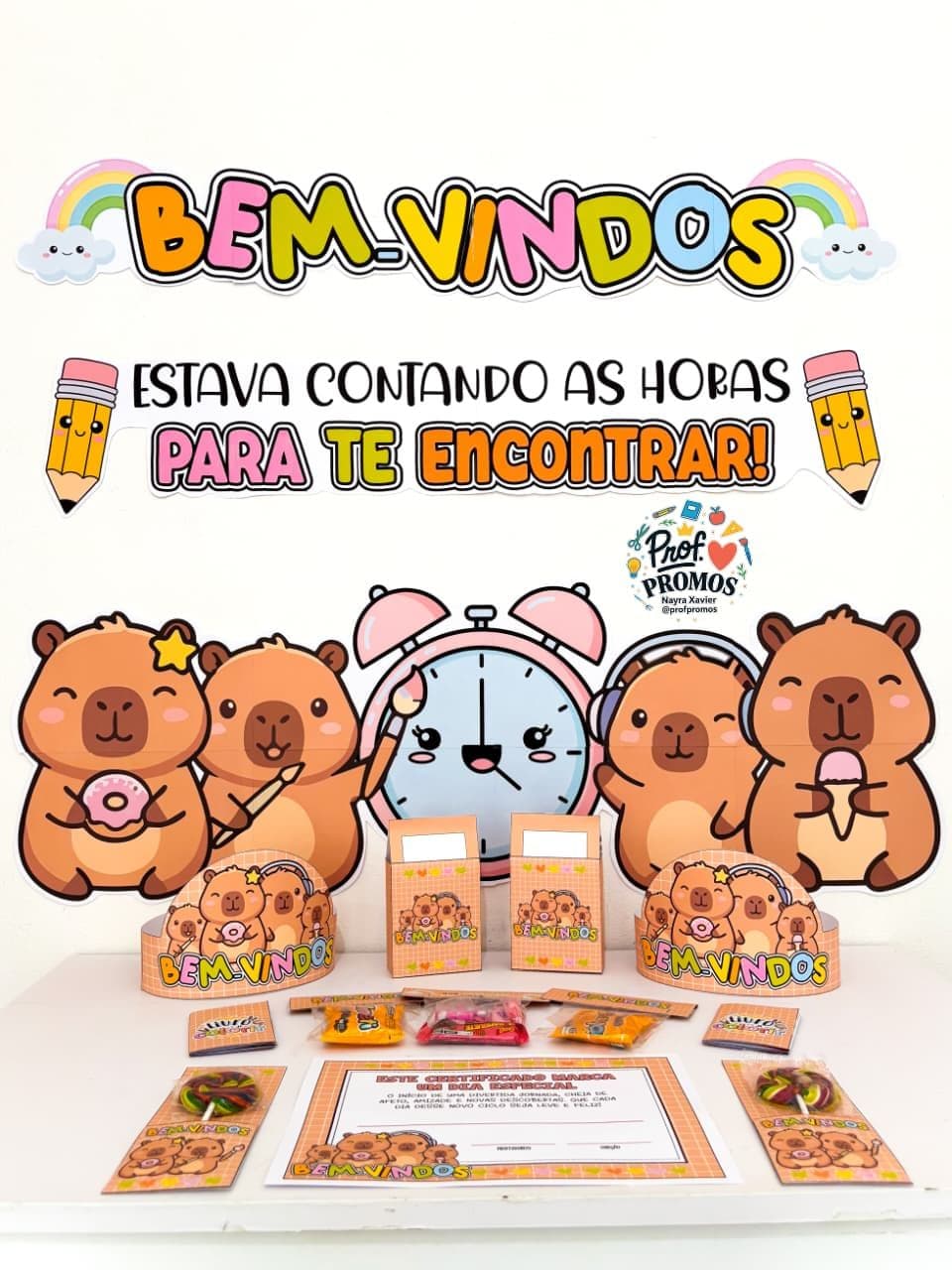 Kit Volta às Aulas – Capivara Cute 🦫