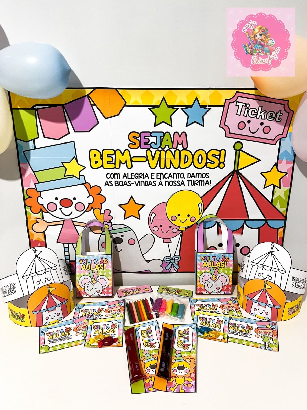 🎪🎒 Kit Volta às Aulas – Circo da Alegria 🎉 - MAGIA PEDAGÓGICA