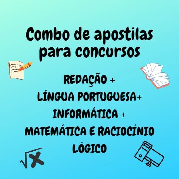 Combo de Apostilas básicas para concursos