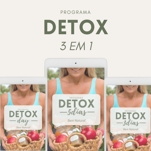 Programa Detox 3 em 1 - Cronograma completo com receitas