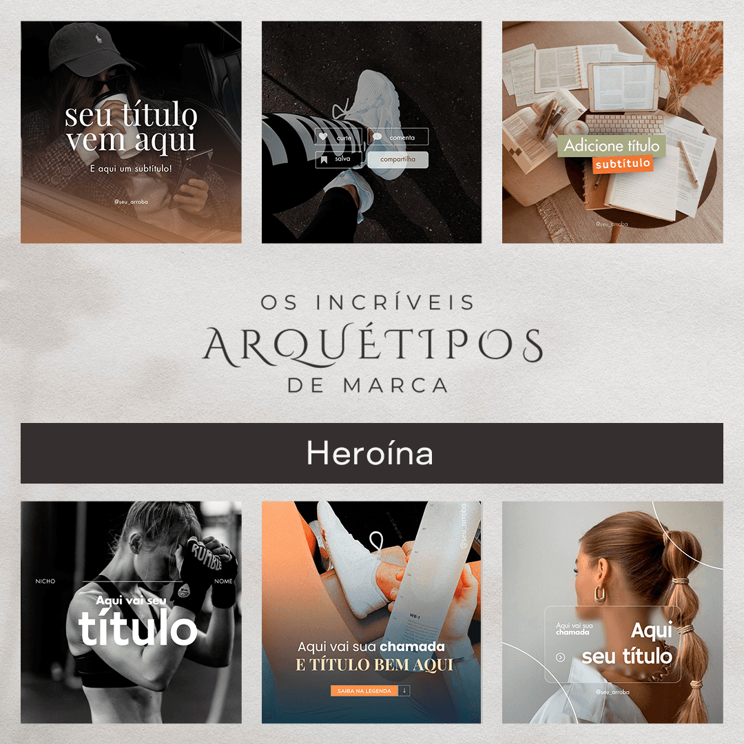Pack Canva Arquétipo Heroína
