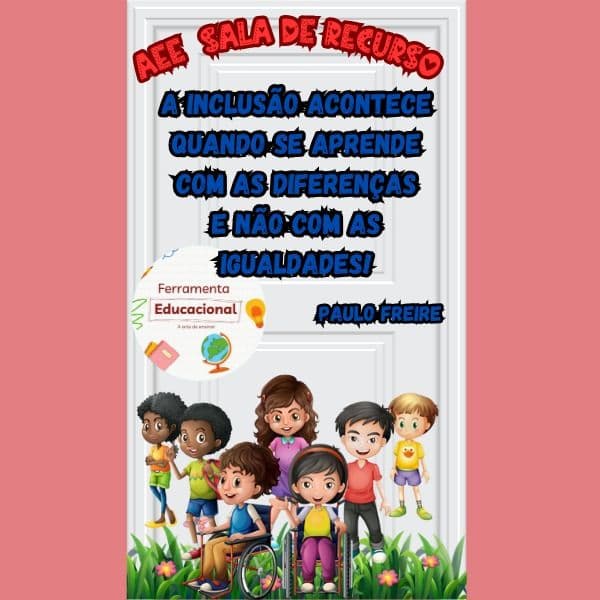 PAINEL DE PORTA AEE SALA DE RECURSO 💐🎉