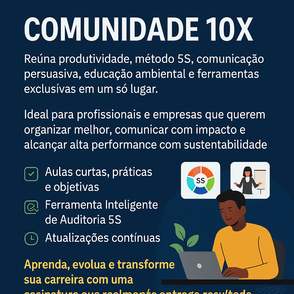 Comunidade 10X: Produtividade, 5S, Comunicação e Sustentabilidade