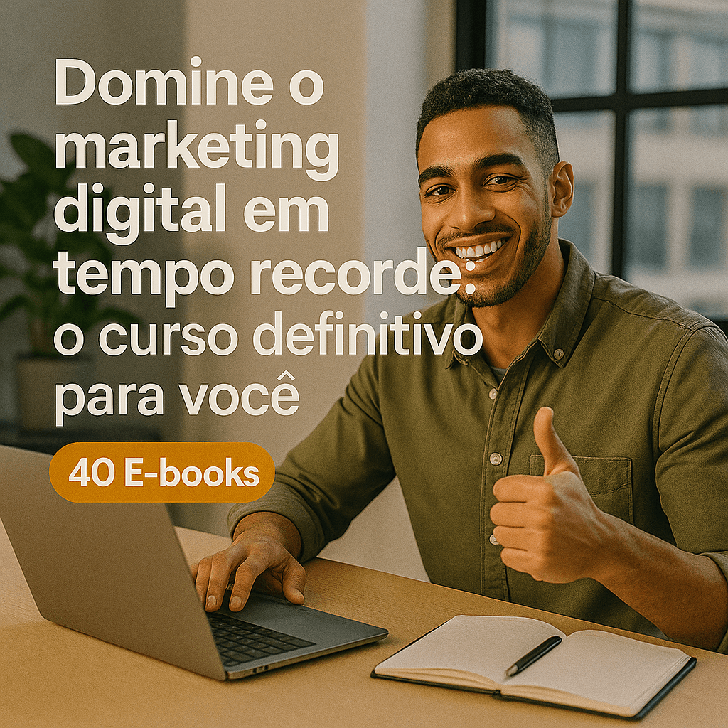 Aprenda a vender online – Curso de Marketing Digital com 40 eBooks