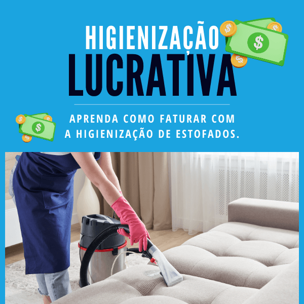 Higienização lucrativa - Guia definitivo para higienização profissional de estofados