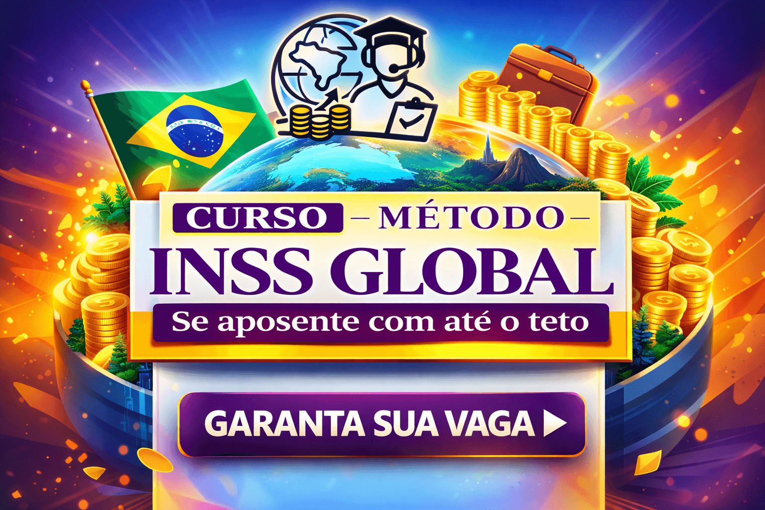 Aposentadoria no TETO para brasileiros no exterior - INSS GLOBAL