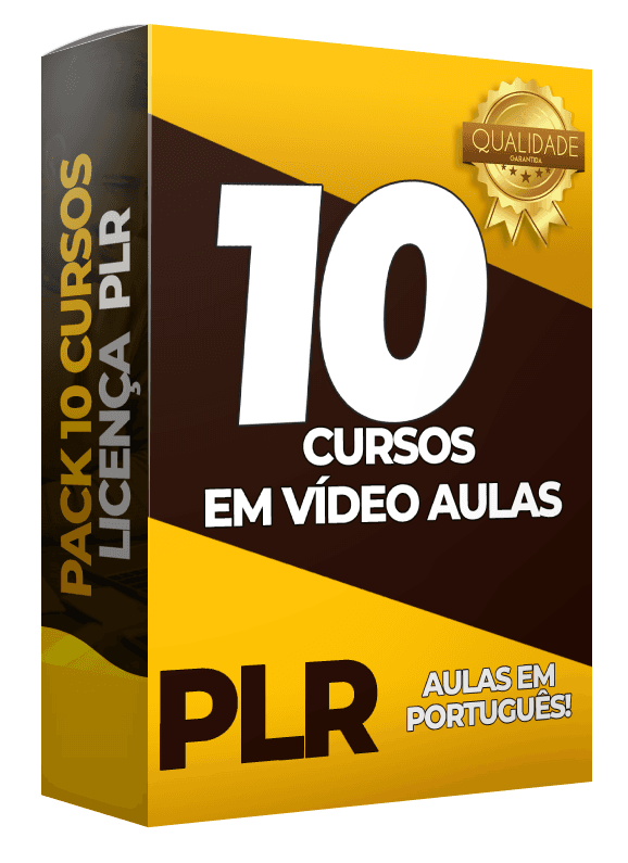 PACK 10 CURSOS PLR CURSOS EM VÍDEO AULAS EM PORTUGUÊS (EXCLUSIVOS).