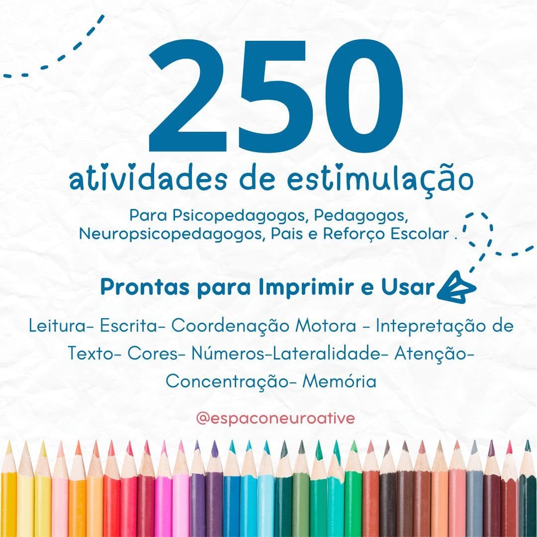 250 Atividades de Estimulação - Kit Aprendizado Turbinado