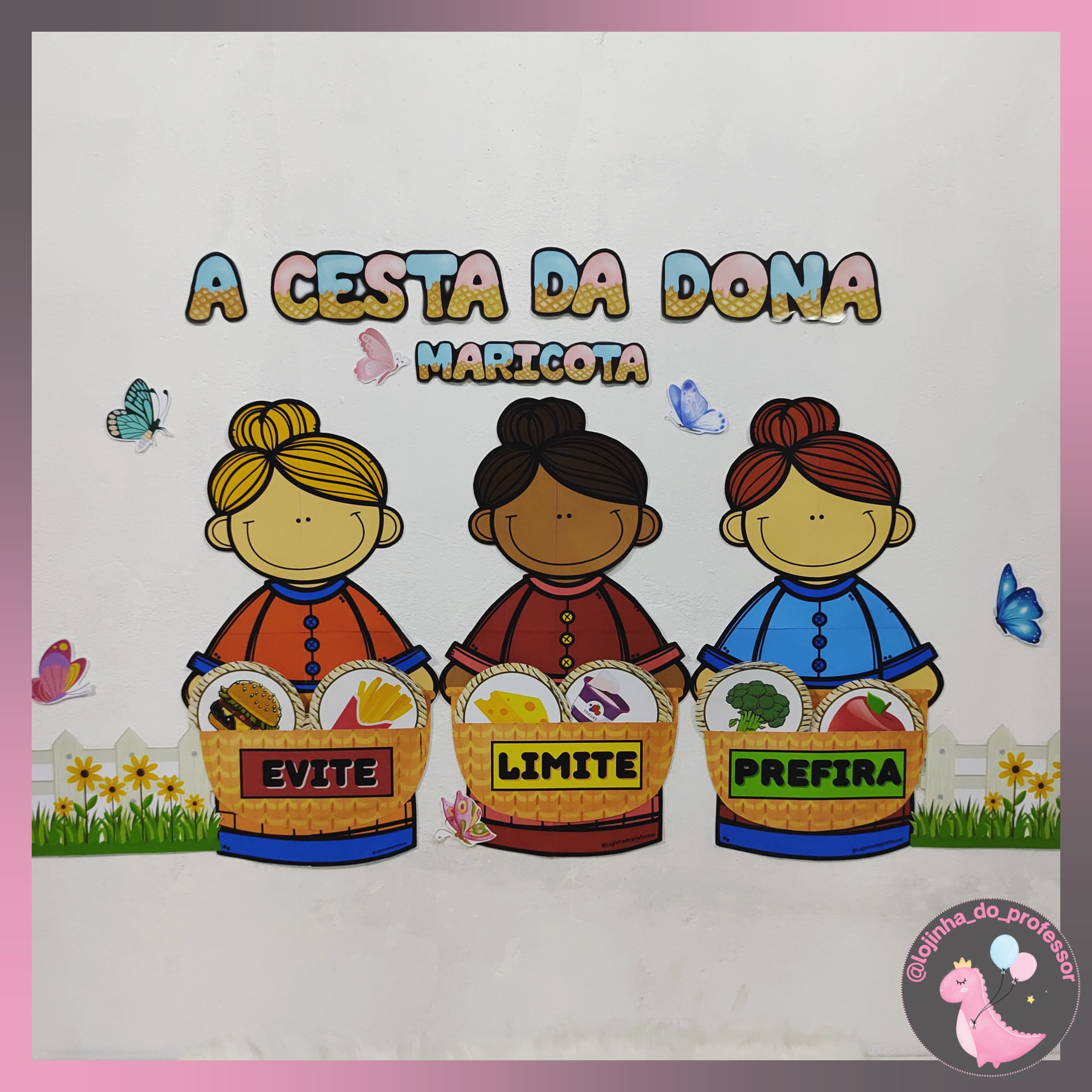 A CESTA DA DONA MARICOTA - PAINEL INTERATIVO- ALIMENTAÇÃO