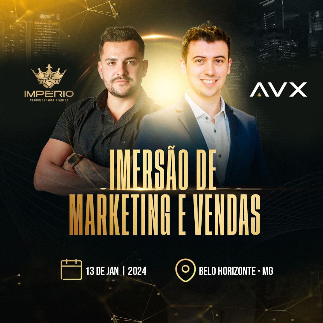 IMERSÃO DE MARKETING E VENDAS - Belo Horizonte