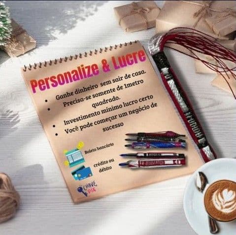 personalize e lucre :canetas que encantam