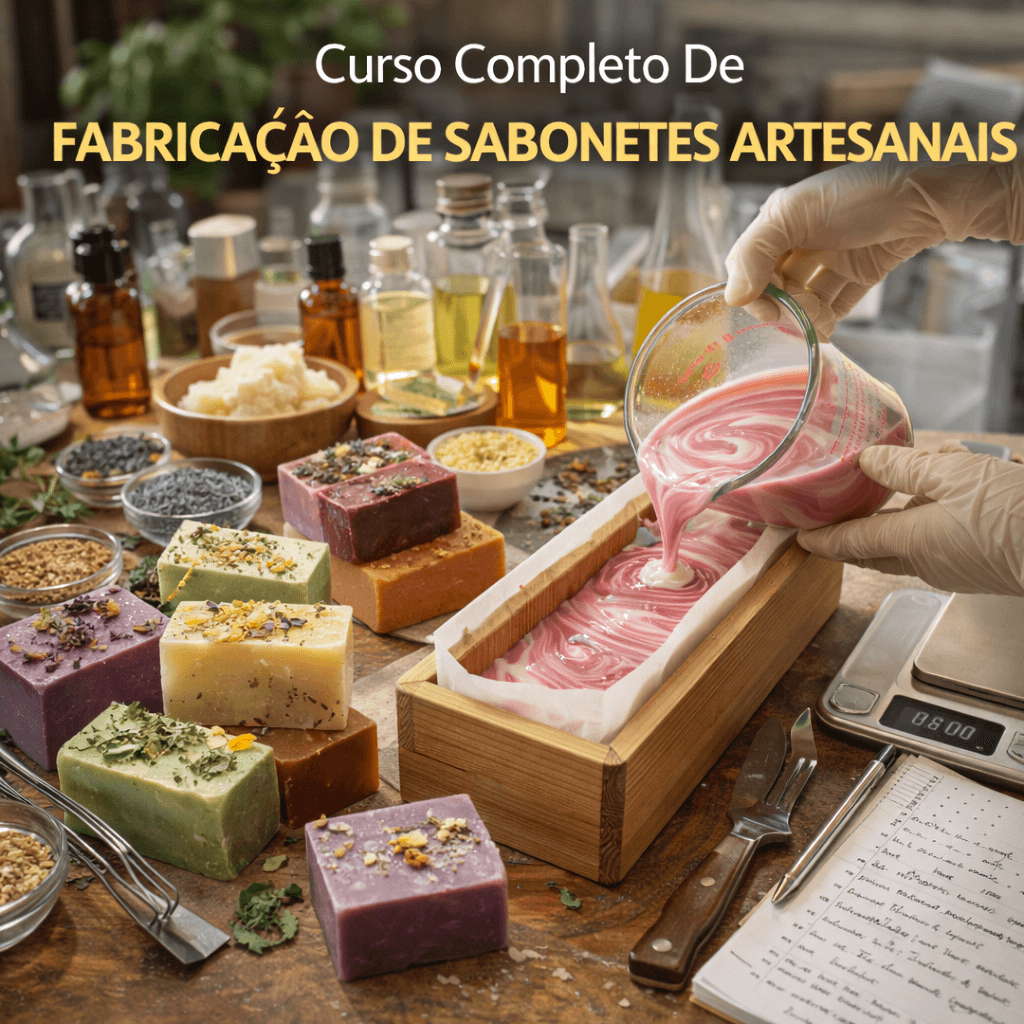Curso Completo De Fabricação De Sabonetes Artesanais
