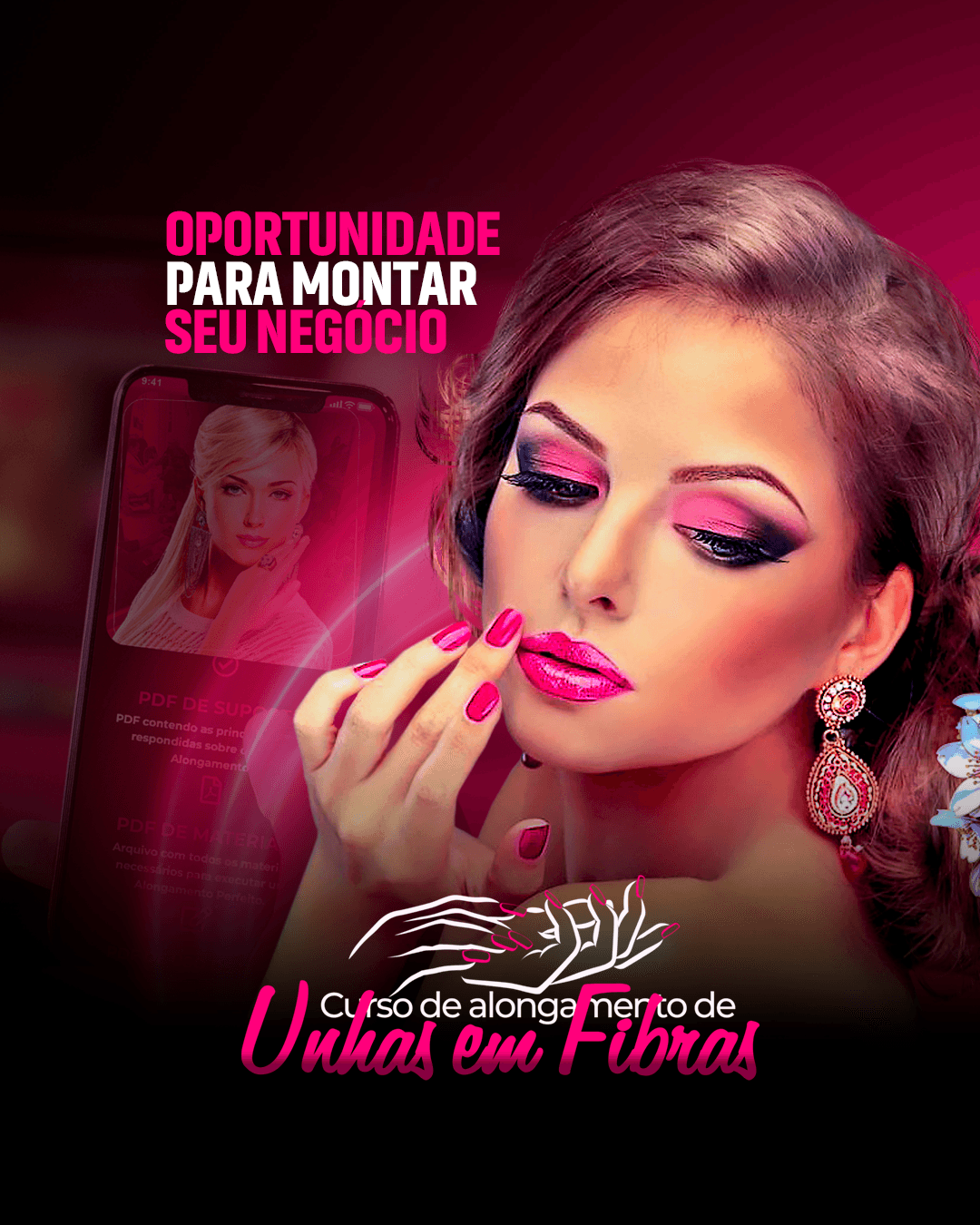 i9 Mulher - Curso de Alongamento de Unhas em Fibra
