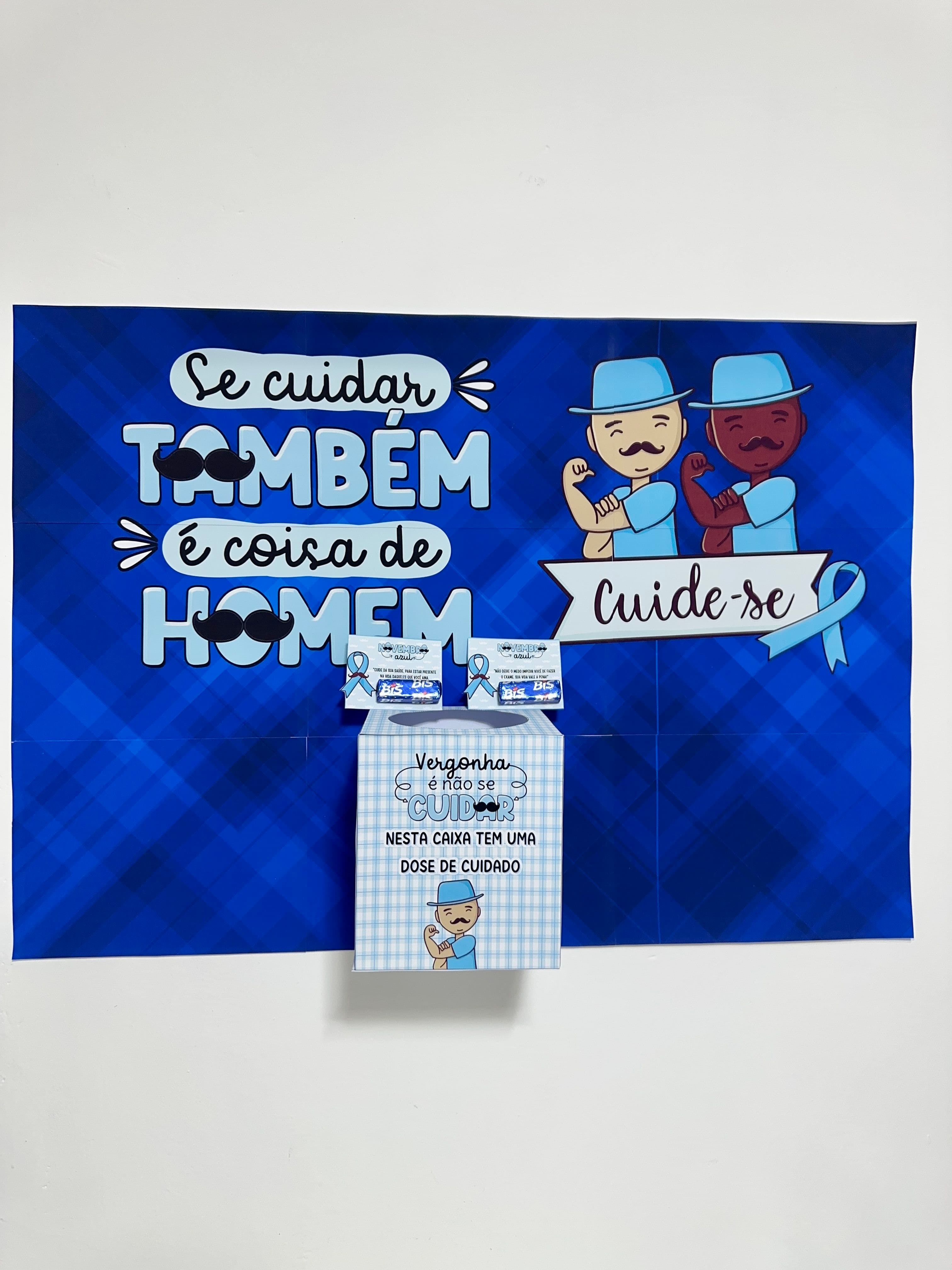 Painel e Caixa Novembro Azul