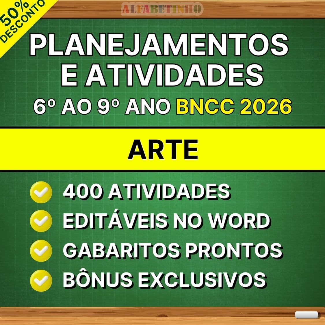 ARTE - Planejamentos e Atividades - 6º ao 9º ano - BNCC 2026