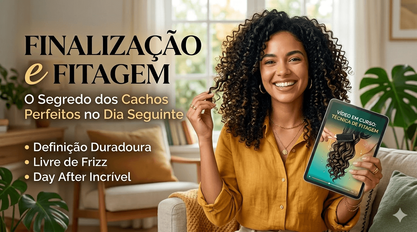 Curso de Crespos e Cachos Finalização/Fitagem