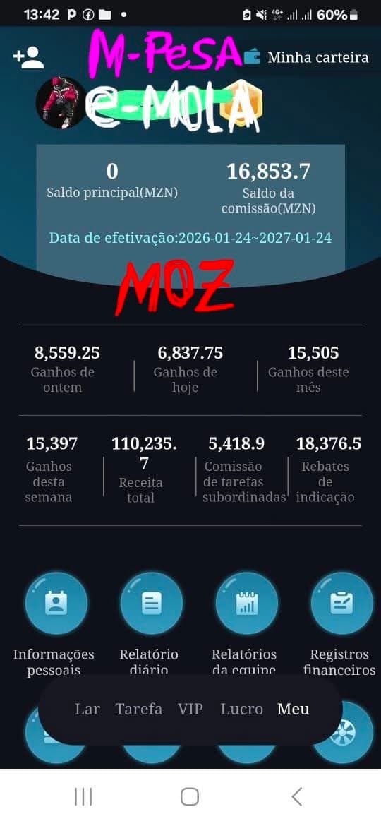 Ganhe 1 milhão. Moz