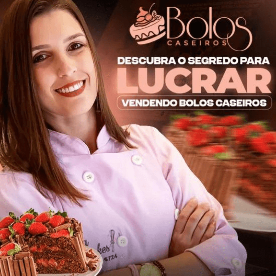 PLR COMPLETO CURSO DE BOLOS CASEIROS + PÁGINA DE VENDAS + VÁRIOS BÔNUS