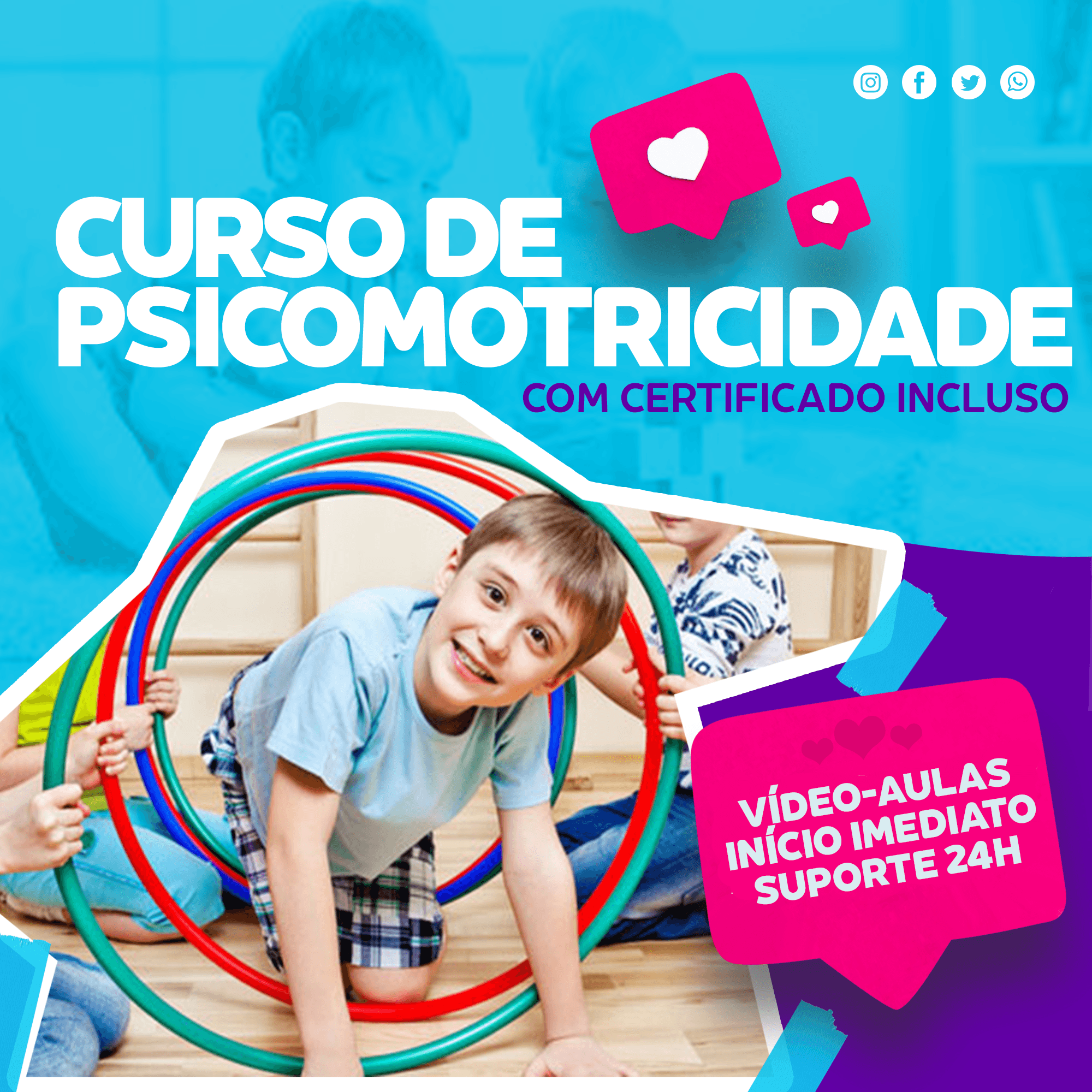 CURSO DE PSICOMOTRICIDADE + BÔNUS