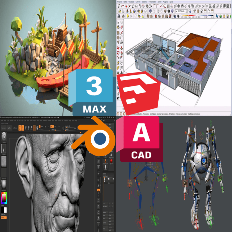 Combo de Modelagem 3D