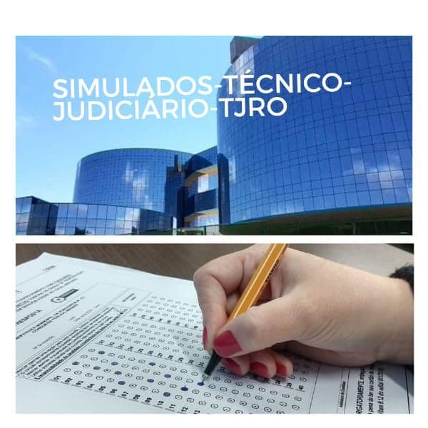 4 SIMULADOS COM GABARITOS COMENTADOS PARA TÉCNICO JUDICIÁRIO DO TJRO