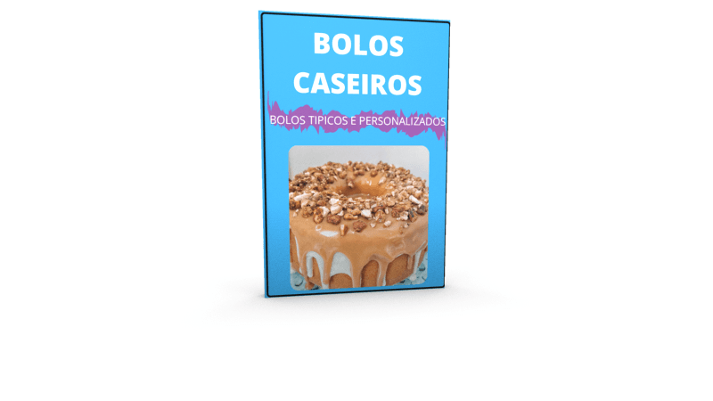 Curso em vídeo com e-book: Bolos caseiros típicos e personalizados
