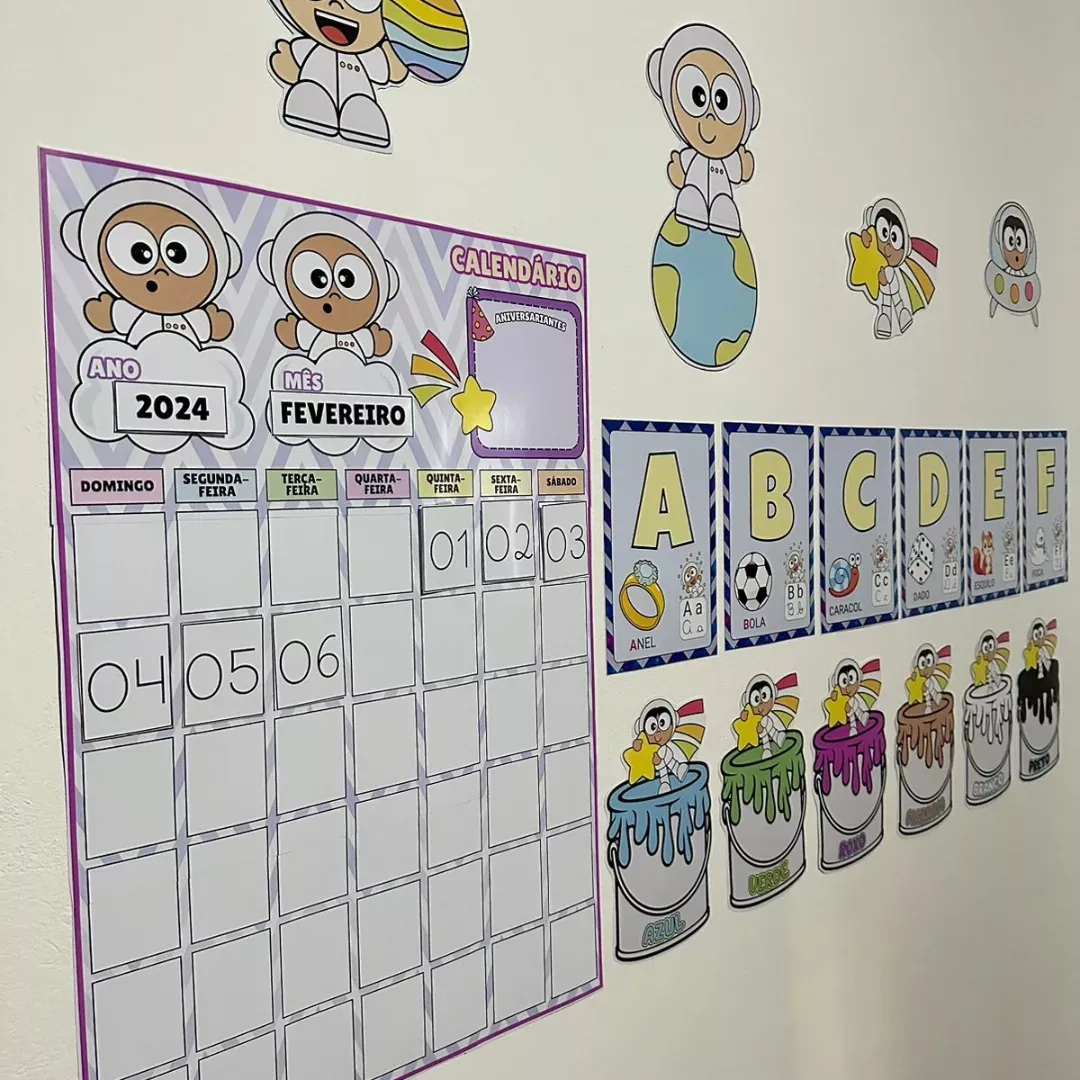 Kit sala de aula completo: Tema Astronauta