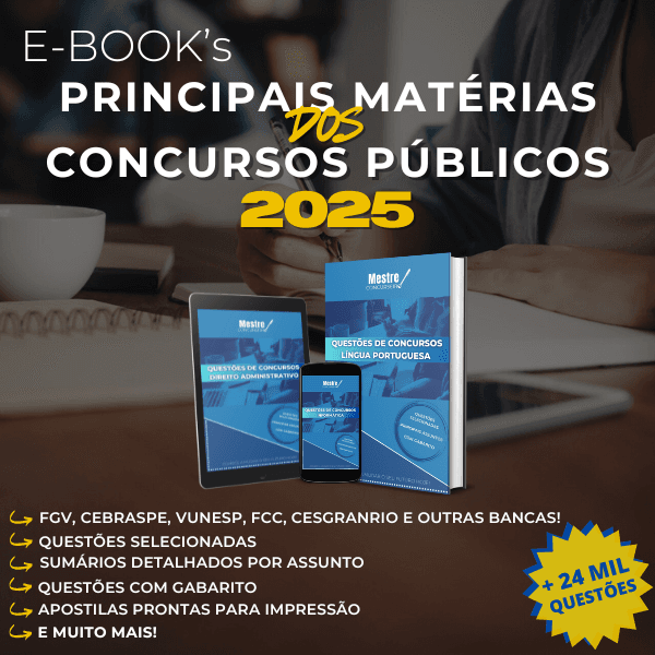 Questões para Concursos – Principais Matérias dos Concursos Públicos