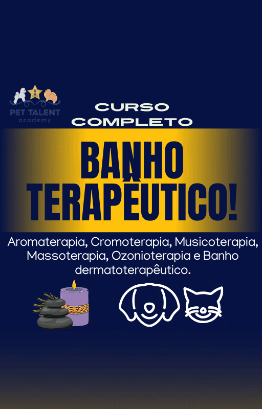 Curso de Banho Terapêutico em cães.