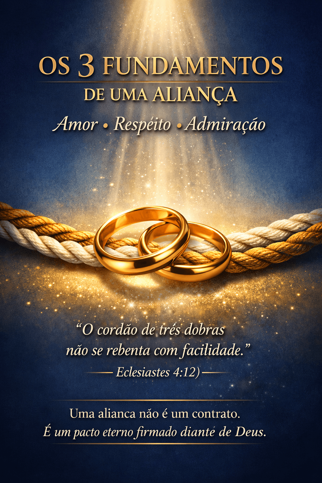 OS 3 FUNDAMENTOS DE UMA ALIANÇA Amor • Respeito • Admiração