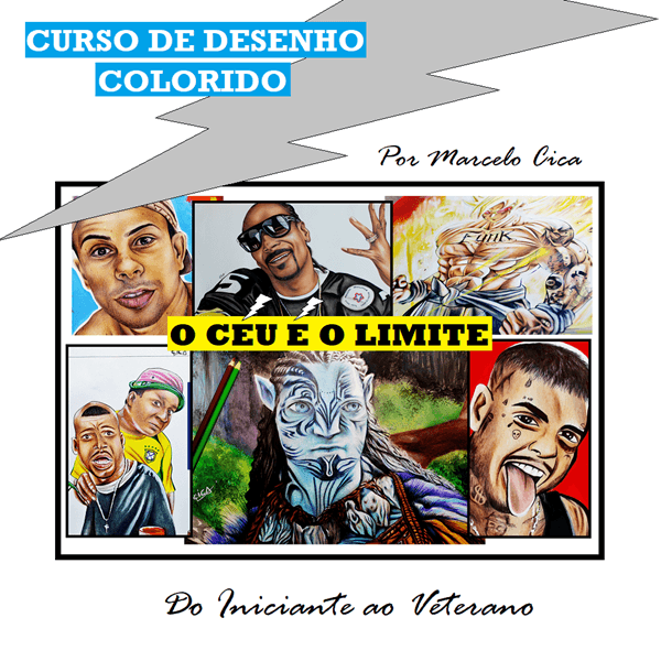 Curso de desenho à Cores - O Céu é o Limite