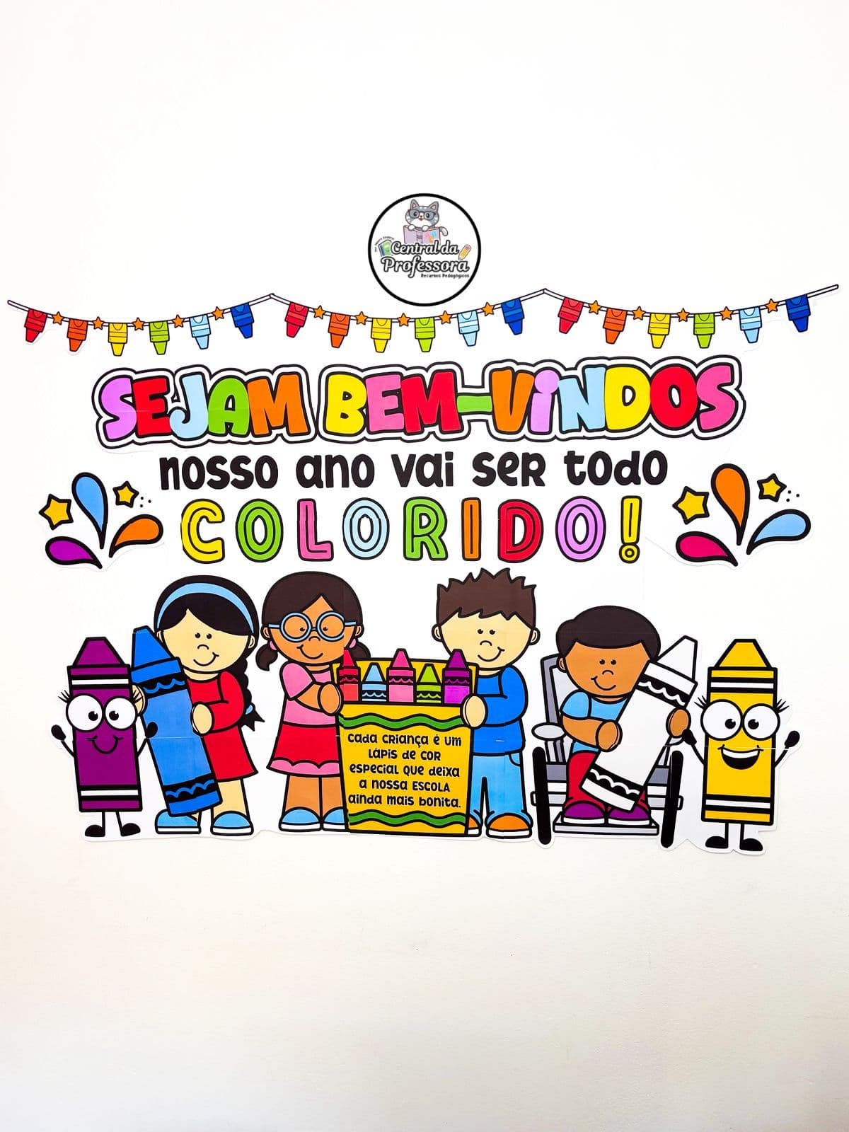 Painel Volta às aulas Colorido