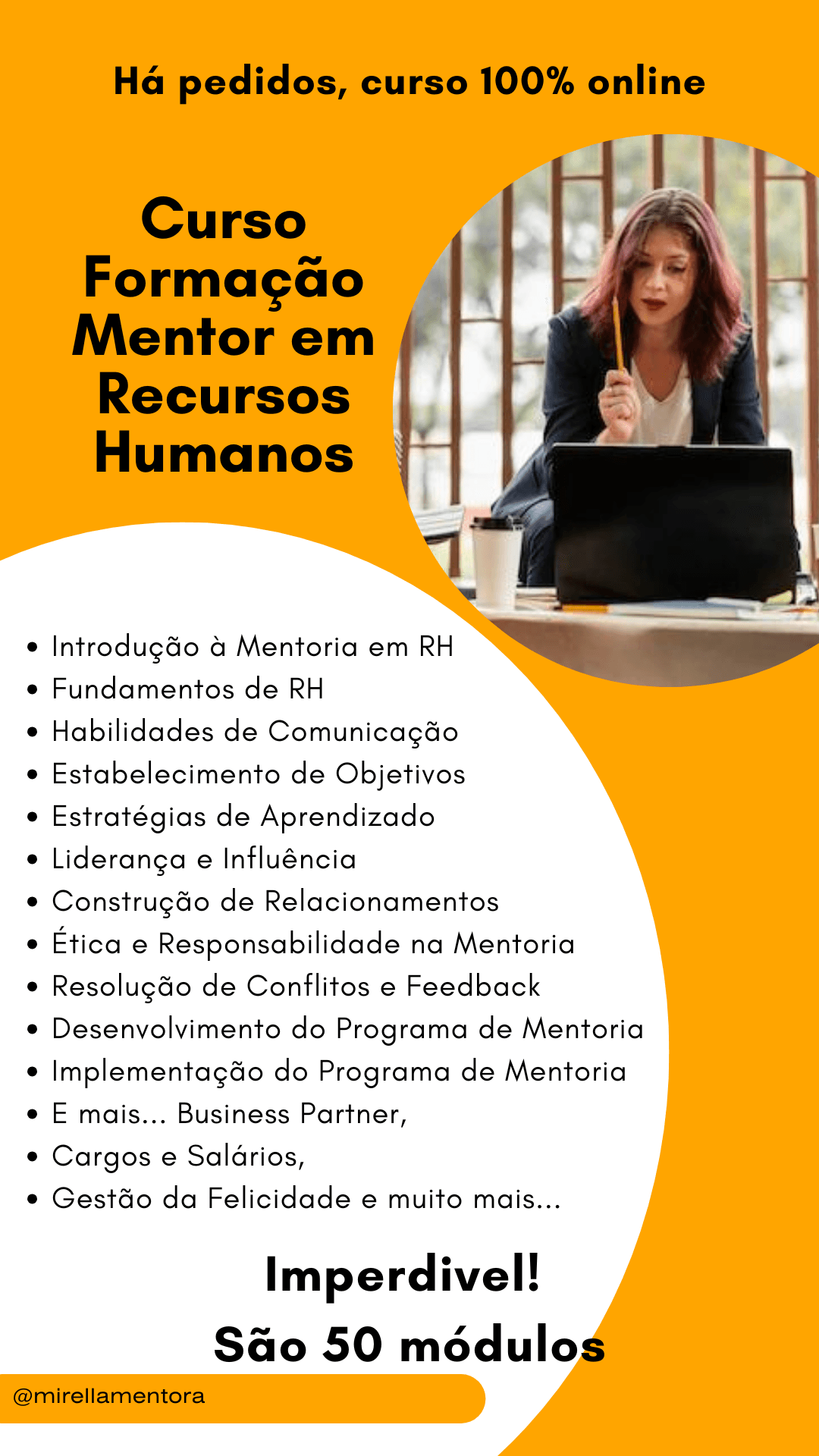 Curso Online Formação Mentor em Recursos Humanos - Mirella Mentora
