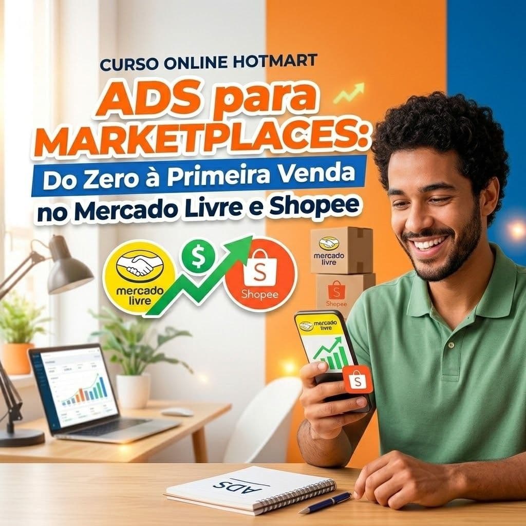 ADS para Marketplaces: Do Zero à Primeira Venda no Mercado Livre e Shopee