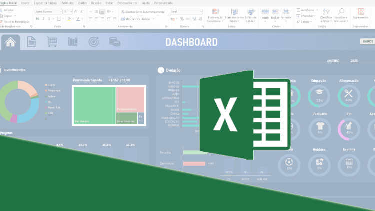 Curso de Excel: Controle Financeiro do zero ao Dashboard