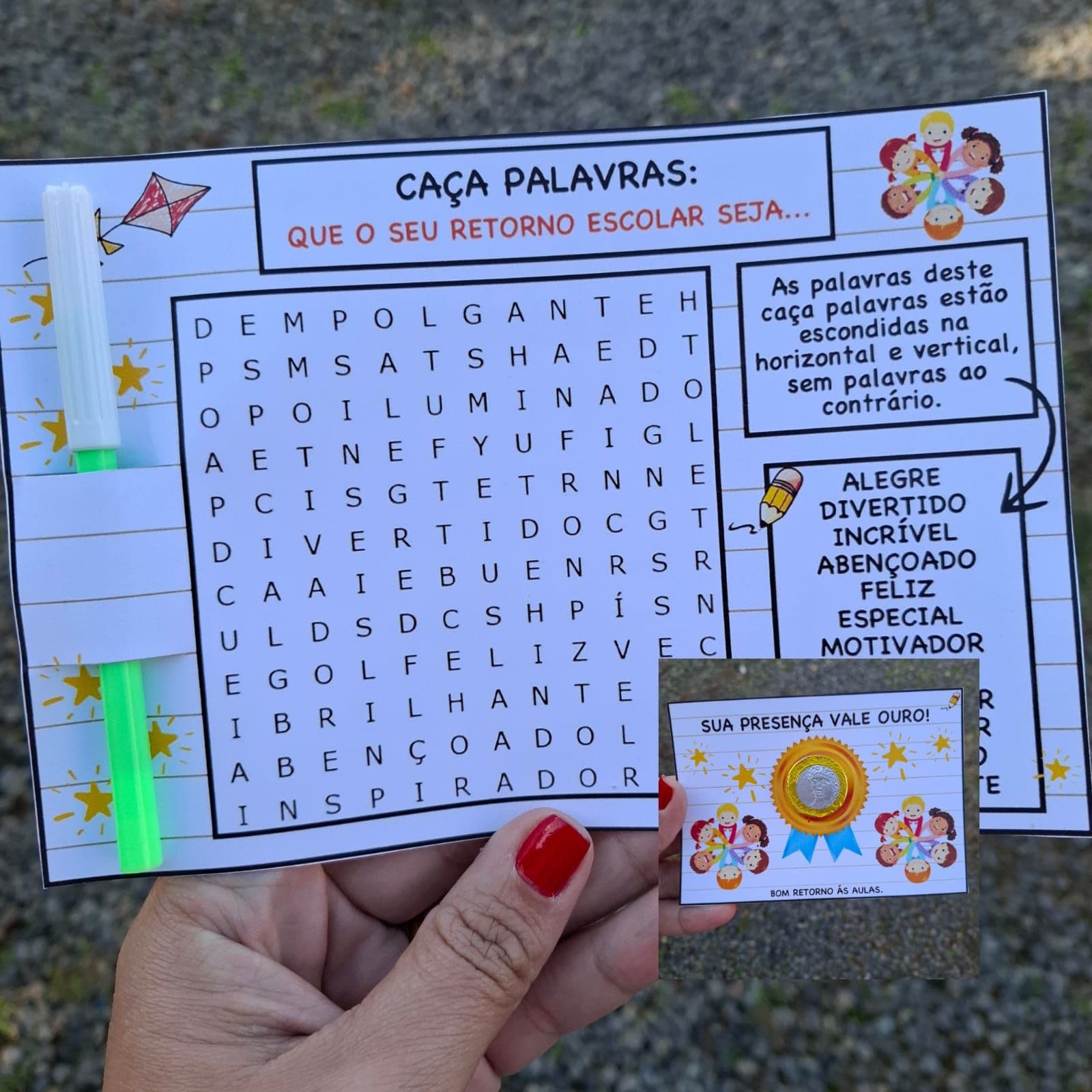 LEMBRANCINHAS VOLTA ÁS AULAS