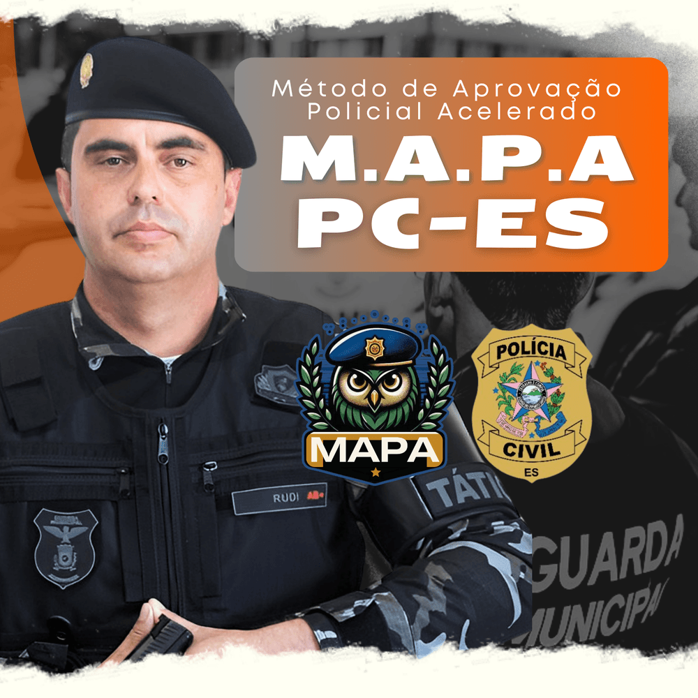 MAPA PCES (Investigador): Método de Aprovação Policial Acelerado na Polícia Civil do Espírito Santo