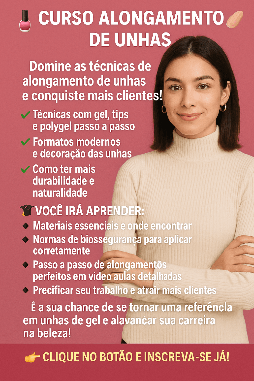 💅 CURSO COMPLETO DE ALONGAMENTO DE UNHAS + BÔNUS EXCLUSIVOS! ✨