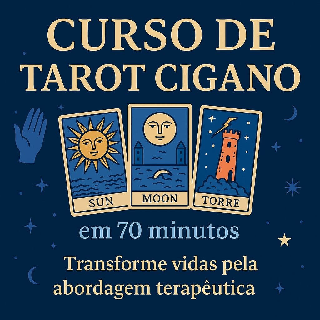 Curso de Tarot Cigano Completo com Abordagem Terapêutica para Iniciantes