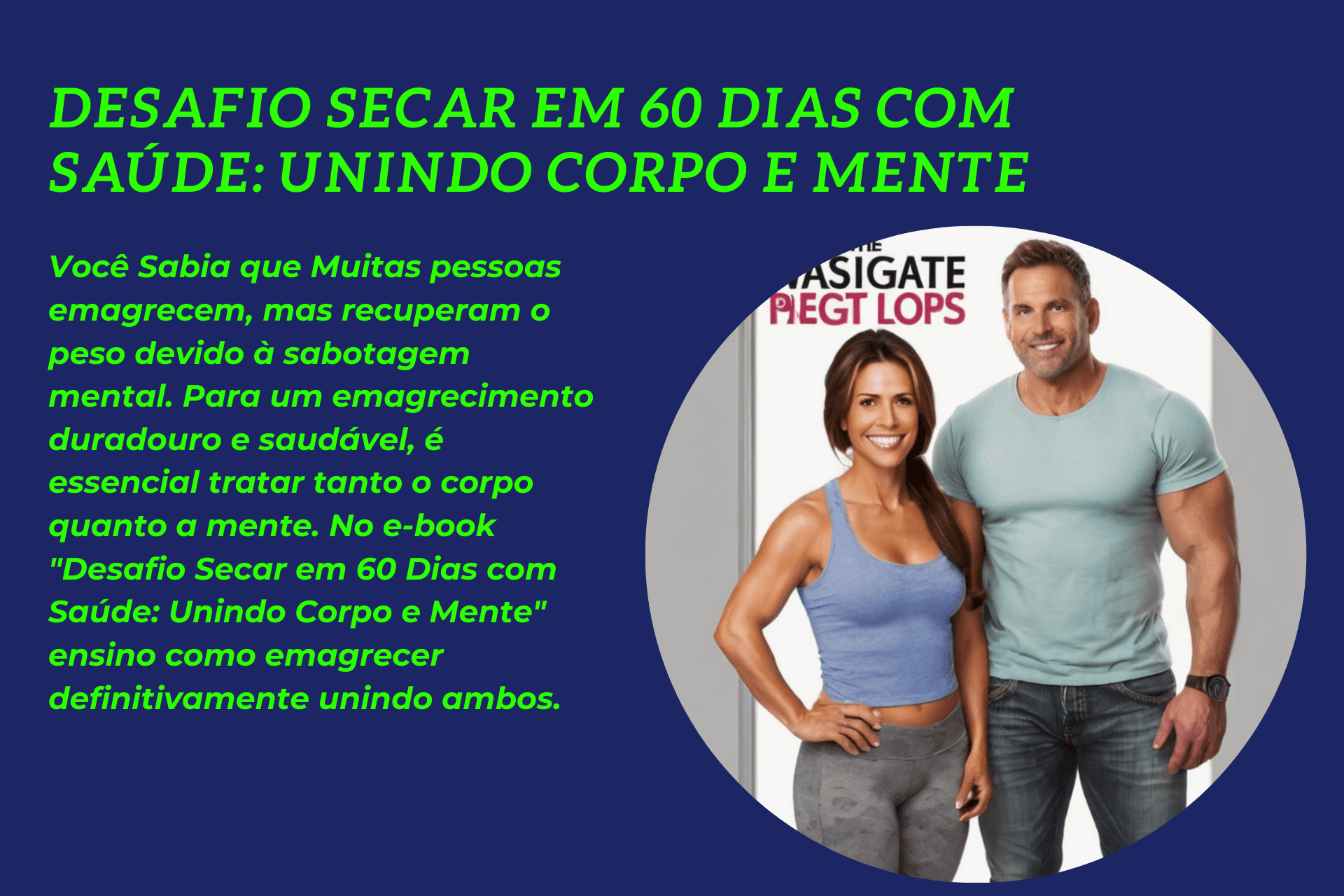 E-book Desafio Secar em 60 Dias com Saúde: Unindo Corpo e Mente