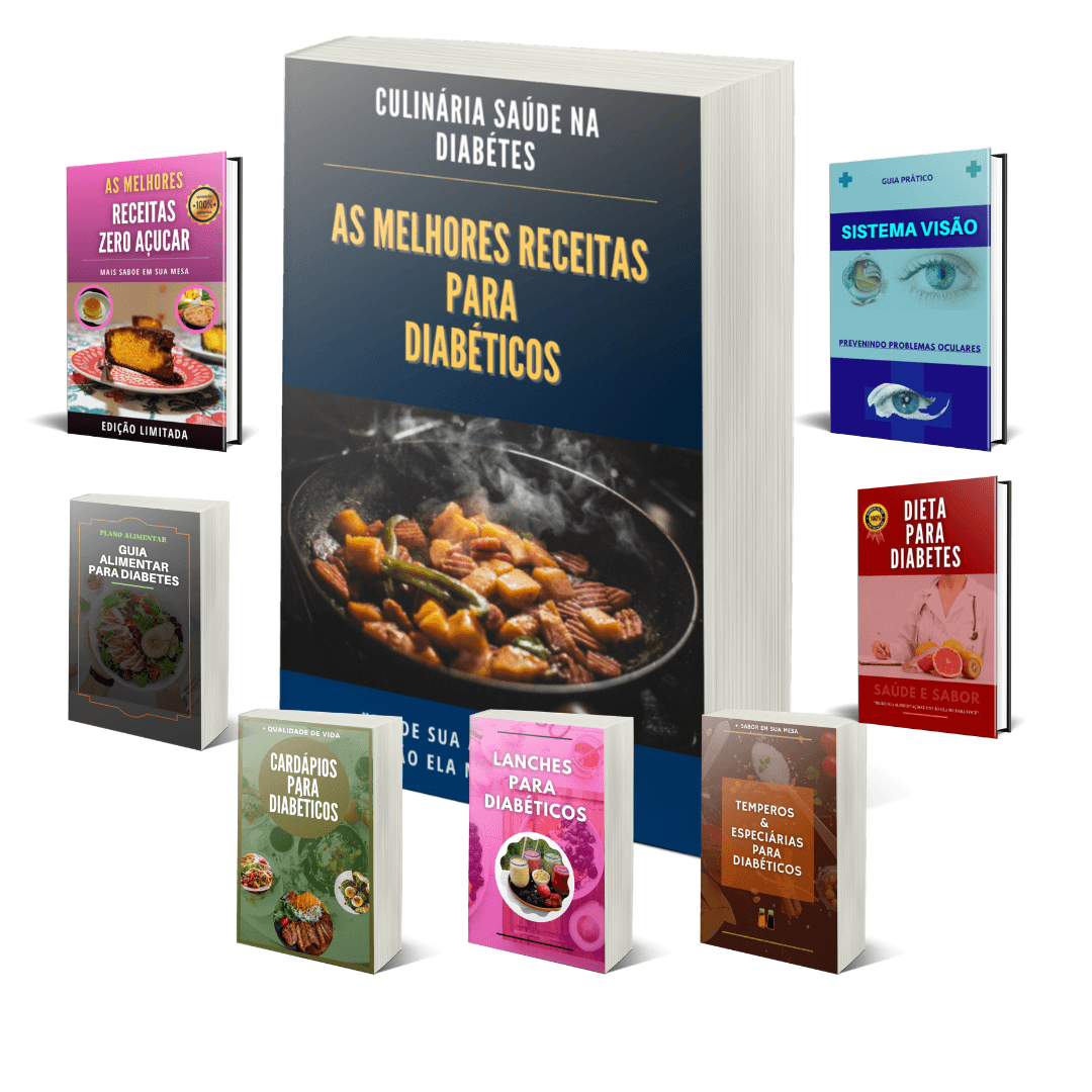 MIX COMPLETO COZINHA SAUDÁVEL PARA DIABÉTICOS + 7 SUPER BÔNUS EXCLUSÍVOS