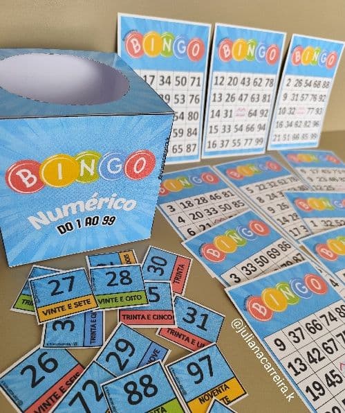 Bingo Numérico do 1 ao 99