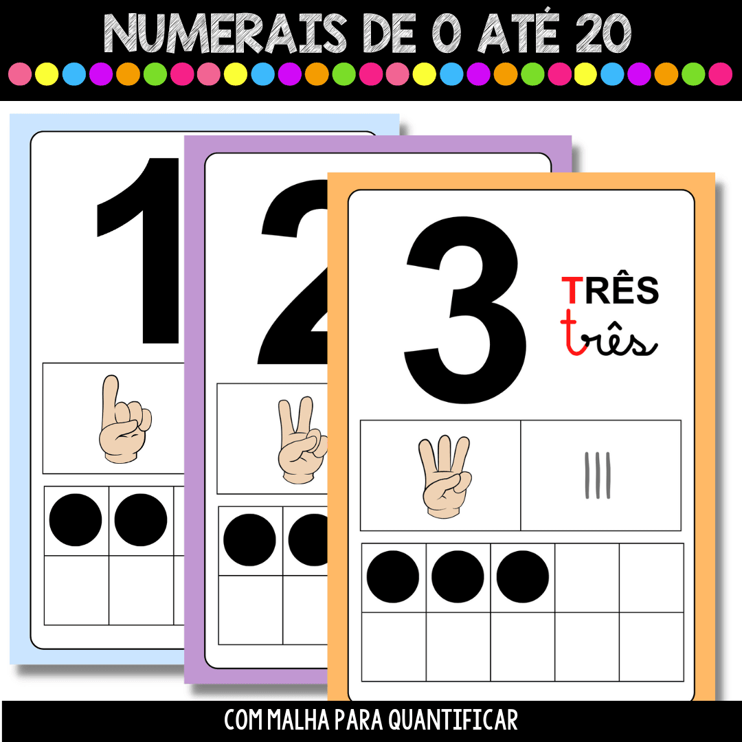 Cartazes - Números até 20