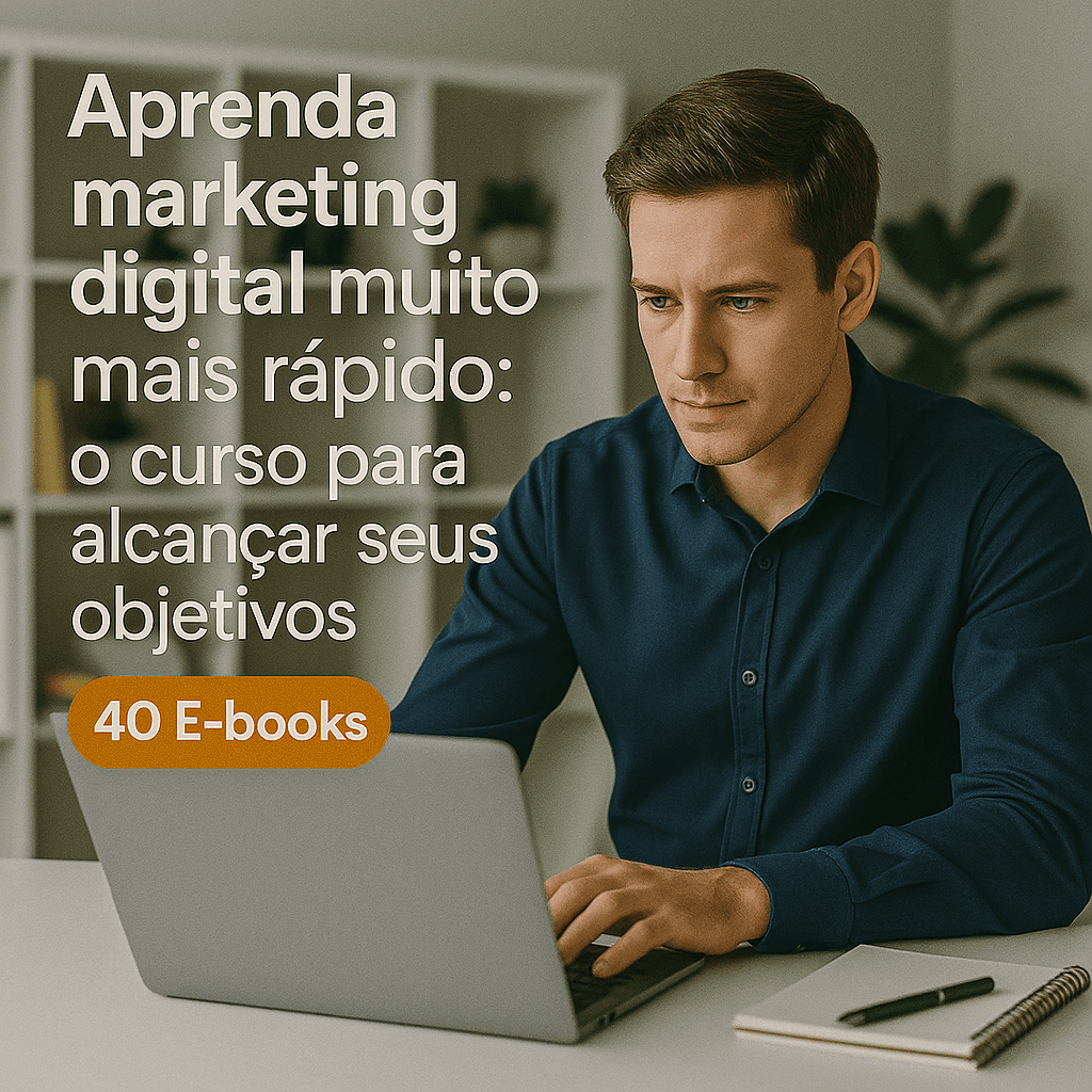 Aprenda a vender online – Curso de Marketing Digital com 40 eBooks
