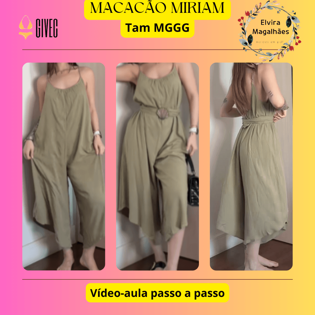 Molde Macacão Míriam
