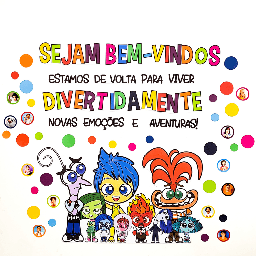 🎉✨ Painel Volta às Aulas Divertidamente